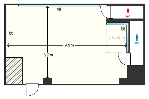 六本木サルソナリブレスタジオ間取り図